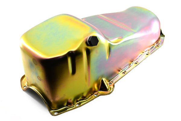 1958-79 CHEVY SMALL BLOCK 283-305-327-350 IMCA CIRCLE TRACK RACING OIL PAN - ZINC
