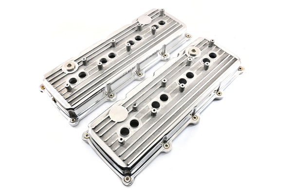 Aluminum Hellcat Conversion Valve Covers Fits 2003–2020 Mopar Chrysler Jeep Ram Gen 3 HEMI 5.7L 6.1L 6.4L - Polished