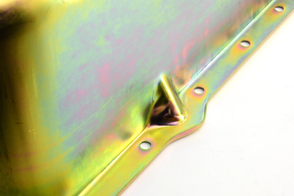 Zinc-Coated Steel Oil Pan for 1964-1980 Oldsmobile 330, 350, 400, 425, 455 Engines – Stock Capacity, Rear Sump Design