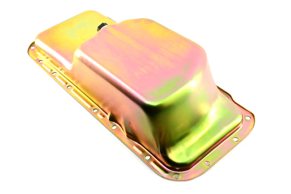 NHRA Approved Steel Oil Pan Fits 1967–1987 Chrysler/Mopar Big Block 361-383-400-413-440 & HEMI 426 – Mid-Rear Sump – 6 Quart – Zinc