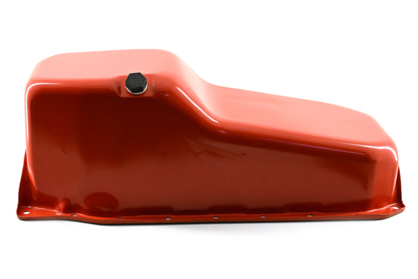 1986-02 CHEVY SMALL BLOCK 305-327-350 STOCK CAPACITY OIL PAN - ORANGE