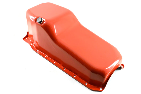 1986-02 CHEVY SMALL BLOCK 305-327-350 STOCK CAPACITY OIL PAN - ORANGE