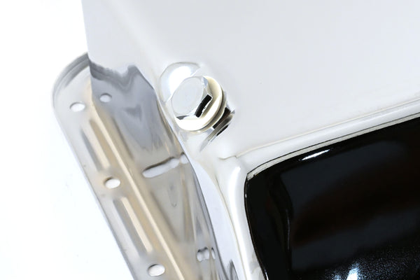 1958-76 FORD BIG BLOCK FE 352-390-406-427-428 STOCK CAPACITY OIL PAN - CHROME