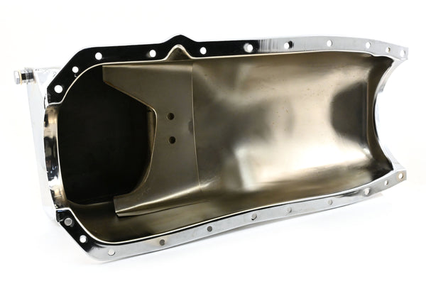 1964-80 OLDSMOBILE 330-350-400-425-455 OIL PAN - CHROME