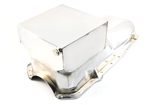 1964-80 OLDSMOBILE 330-350-400-425-455 OIL PAN - CHROME