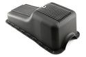 ALUMINUM FORD SB 65-87 260-289-302 OIL PAN POLISHED RETRO FINNED - BLACK