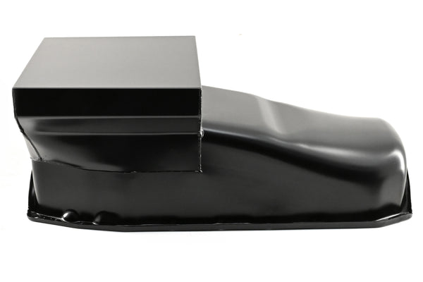 1980-85 CHEVY SMALL BLOCK 283-305-327-350-400 DRAG RACING OIL PAN - BLACK