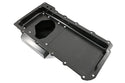 STEEL CHEVY GM LS ENGINES OIL PAN 7 QT 90 DEGREE FITTING - BLACK