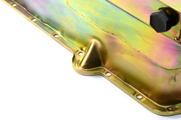 1980-85 CHEVY SMALL BLOCK 283-305-327-350-400 DRAG RACING OIL PAN - ZINC
