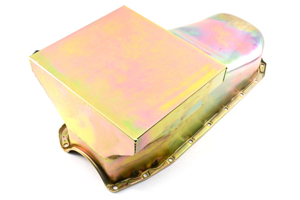 1980-85 CHEVY SMALL BLOCK 283-305-327-350-400 DRAG RACING OIL PAN - ZINC