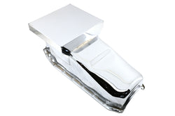 1980-85 CHEVY SMALL BLOCK 283-305-327-350-400 DRAG RACING OIL PAN - CHROME