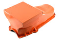1958-79 CHEVY SMALL BLOCK 283-305-327-350-400 DRAG RACING OIL PAN - ORANGE