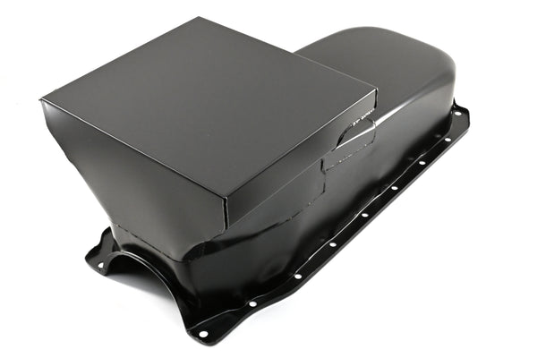 1962-67 CHEVY II-NOVA 1986-02 SMALL BLOCK 283-400 DRAG RACING OIL PAN - BLACK