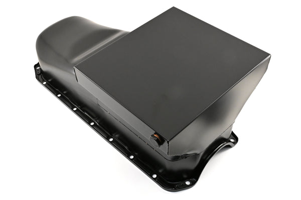 1958-79 CHEVY SMALL BLOCK 283-305-327-350-400 DRAG RACING OIL PAN - BLACK