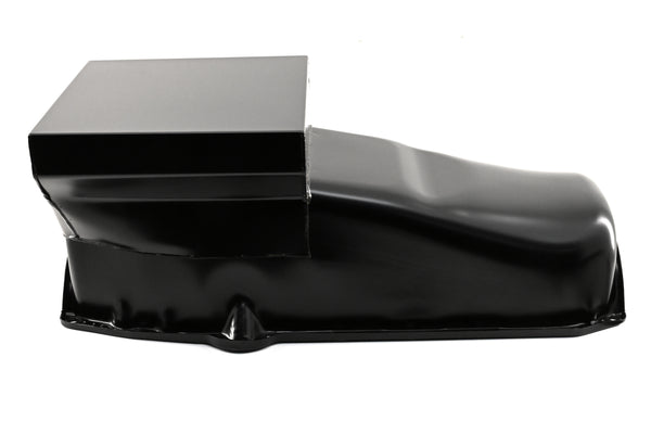 1958-79 CHEVY SMALL BLOCK 283-305-327-350-400 DRAG RACING OIL PAN - BLACK