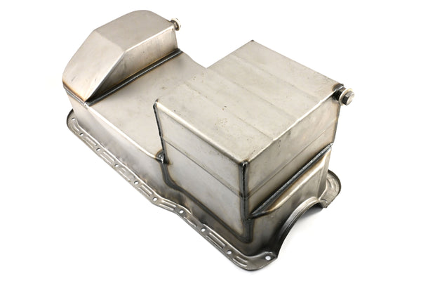 1979–93 Ford Mustang 302 / 5.0L – OEM Replacement Steel Racing Oil Pan – 7 Qt Capacity – Raw Steel Finish