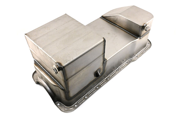 1979–93 Ford Mustang 302 / 5.0L – OEM Replacement Steel Racing Oil Pan – 7 Qt Capacity – Raw Steel Finish