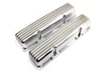 Aluminum Tall Valve Covers Fits 1958–86 Chevy Small Block 283 / 305 / 327 / 350 / 383 / 400 – Full Finned – No Holes – Polished Finish