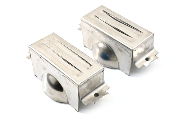 Aluminum Tall Valve Covers Fits 1958–86 Chevy Small Block 283 / 305 / 327 / 350 / 383 / 400 – Full Finned – No Holes – Polished Finish