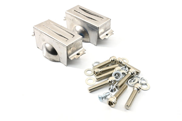 Aluminum Tall Valve Covers Fits 1958–86 Chevy Small Block 283 / 305 / 327 / 350 / 383 / 400 – Full Finned – No Holes – Polished Finish