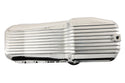 Aluminum Oil Pan – Fits 1980–1985 Chevy SB 283–350 – Stock 4‑Quart – Retro Finned – Chrome