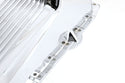 Aluminum Oil Pan – Fits 1986–2002 Chevy Small Block 262–400 – Retro Finned – Chrome Finish