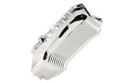 Aluminum Oil Pan – Fits 1986–2002 Chevy Small Block 262–400 – Retro Finned – Chrome Finish