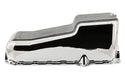 Aluminum Oil Pan – Fits 1986–2002 Chevy Small Block 262–400 – Retro Finned – Chrome Finish