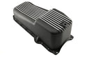 Aluminum Oil Pan – Fits 1986–2002 Chevy Small Block 262–400 – Retro Finned – Black Finish