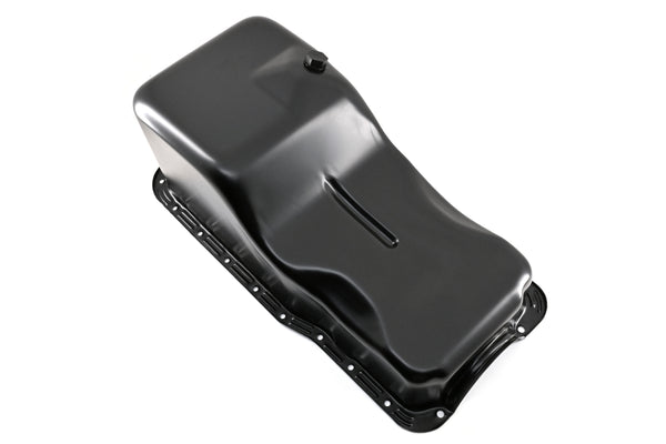 Steel Oil Pan – Fits 1962–1982 Ford SB 260‑289‑302 – Stock Capacity – Front Sump – Black