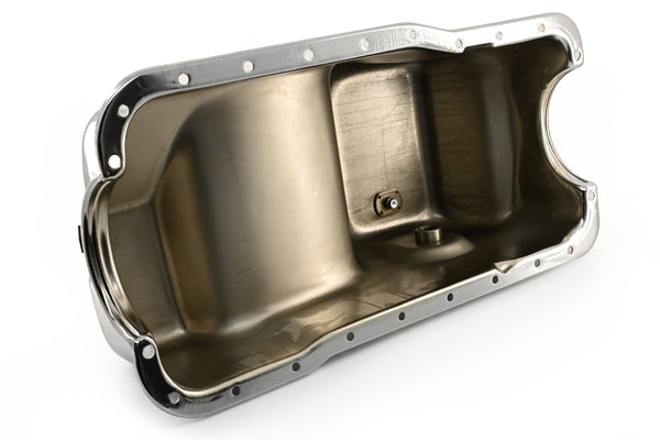 Steel Oil Pan Kit Fits 1979–1993 Ford 5.0L Mustang & Fox Chassis – Chrome