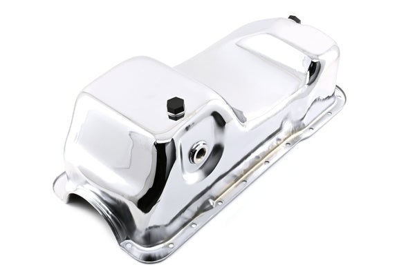 Steel Oil Pan Kit Fits 1979–1993 Ford 5.0L Mustang & Fox Chassis – Chrome