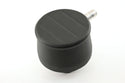 Aluminum Breather PCV Valve – Ball Milled – Powder‑Coated Matte Black