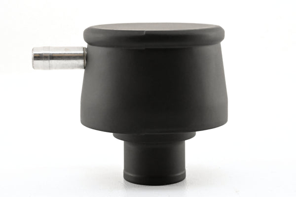 Aluminum Breather PCV Valve – Smooth Style – Powder‑Coated Matte Black