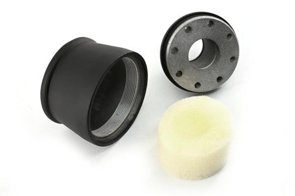 Aluminum Breather – Smooth Style – Powder‑Coated Matte Black