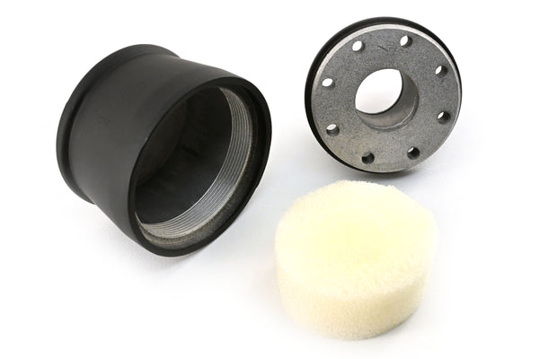 Aluminum Breather – Ball Milled – Powder‑Coated Matte Black