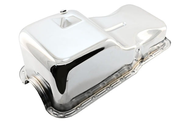 Steel Oil Pan Fits 1969-81 Ford SB 351W Windsor - Stock Capacity – Chrome