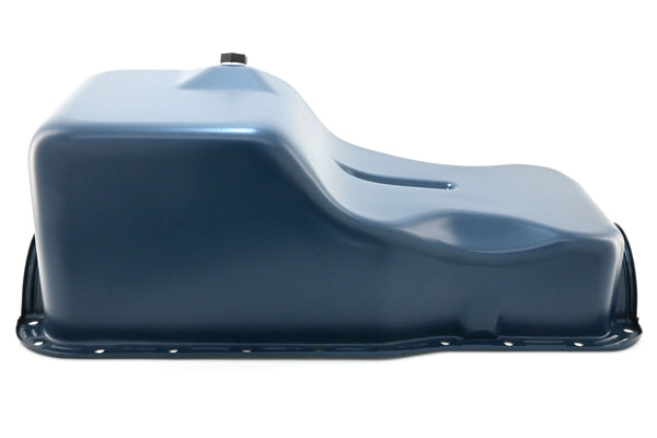 Steel Oil Pan Fits 1969-81 Ford SB 351W Windsor - Stock Capacity – Blue