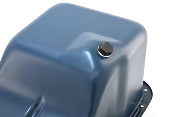 Steel Oil Pan Fits 1969-81 Ford SB 351W Windsor - Stock Capacity – Blue