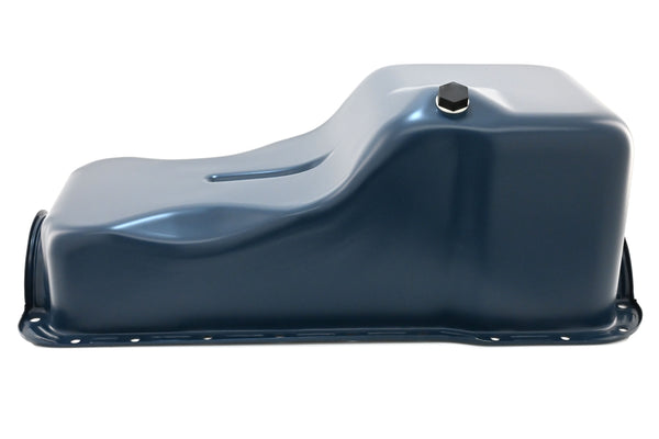 Steel Oil Pan Fits 1969-81 Ford SB 351W Windsor - Stock Capacity – Blue
