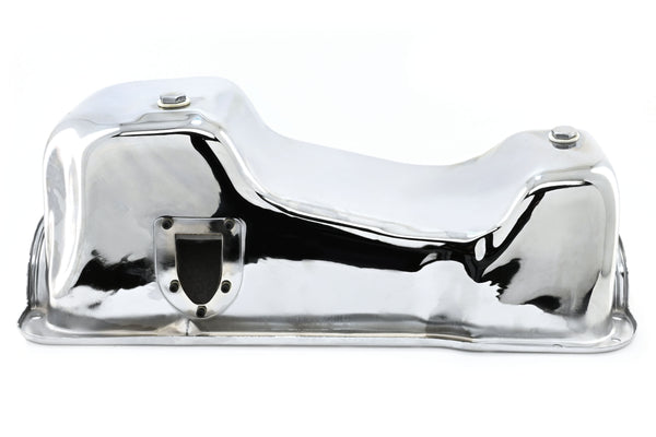 Steel Oil Pan Fits 1983–1993 Ford Mustang 351W 5.8L - Chrome