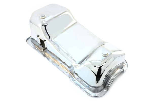 Steel Oil Pan Fits 1983–1993 Ford Mustang 351W 5.8L - Chrome