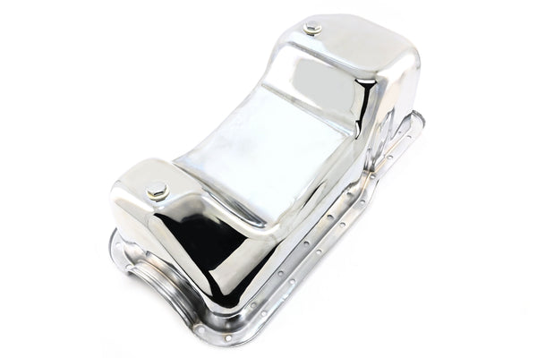 Steel Oil Pan Fits 1983–1993 Ford Mustang 351W 5.8L - Chrome