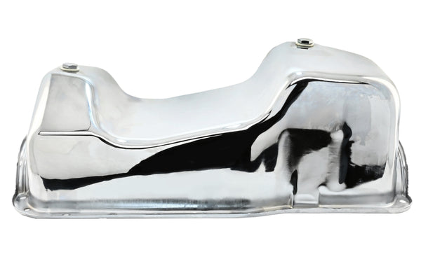 Steel Oil Pan Fits 1983–1993 Ford Mustang 351W 5.8L - Chrome
