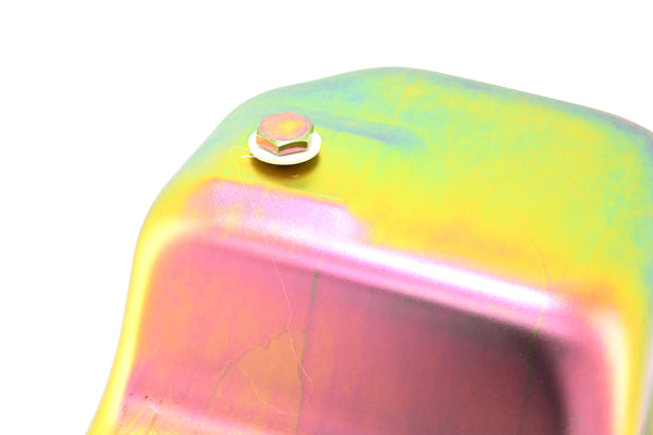 Steel Oil Pan Fits 1983–1993 Ford Mustang 351W 5.8L - Zinc-Plated