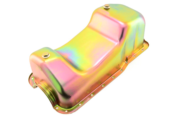 Steel Oil Pan Fits 1983–1993 Ford Mustang 351W 5.8L - Zinc-Plated