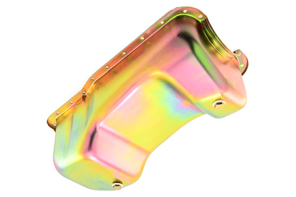 NHRA Approved Steel Oil Pan Fits 1983–1993 Ford Mustang 351W 5.8L - Zinc-Plated