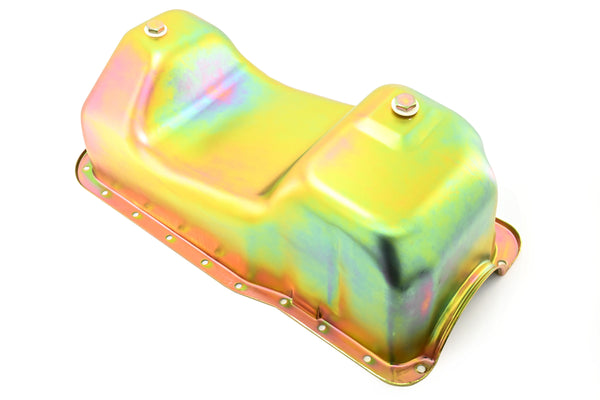 NHRA Approved Steel Oil Pan Fits 1983–1993 Ford Mustang 351W 5.8L - Zinc-Plated
