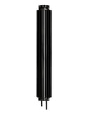 ALUMINUM UNIVERSAL 17' FINNED  RADIATOR OVERFLOW TANK - BLACK