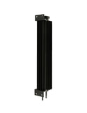 ALUMINUM UNIVERSAL 13' FINNED  RADIATOR OVERFLOW TANK - BLACK
